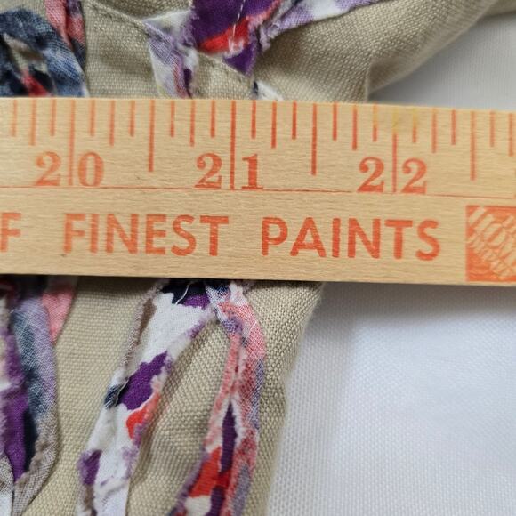 Multiplies Linen Blend MultiplesColor Jacket Open Front Boho Festival Career M - Picture 8 of 10